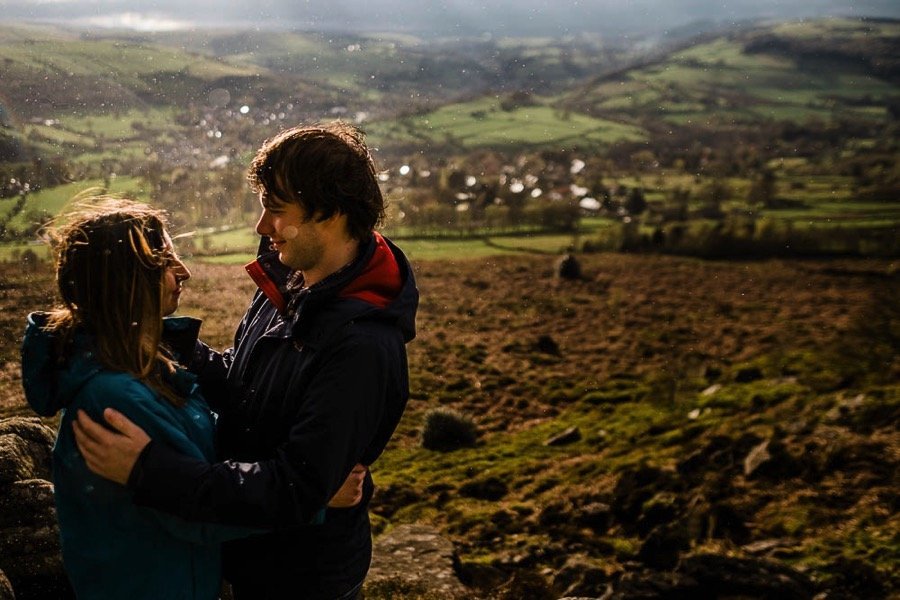 Curbar Edge Derbyshire Engagement Shoot0005