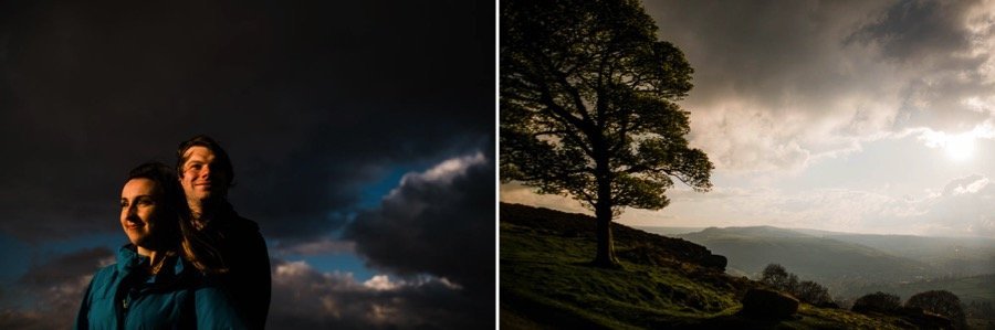Curbar Edge Derbyshire Engagement Shoot0011