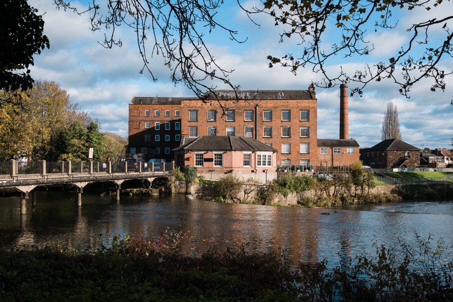 The West Mill Exclusive Use Wedding Venue Derby View from across the Derwent The West Mill Exclusive Use Wedding Venue Derby View from across the Derwent