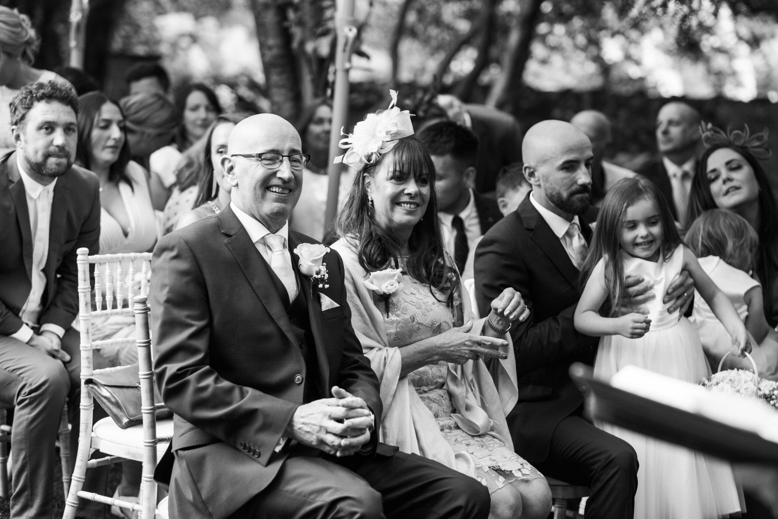 Eyam Hall Wedding Photographer 9 Wedding guests at Eyam Hall