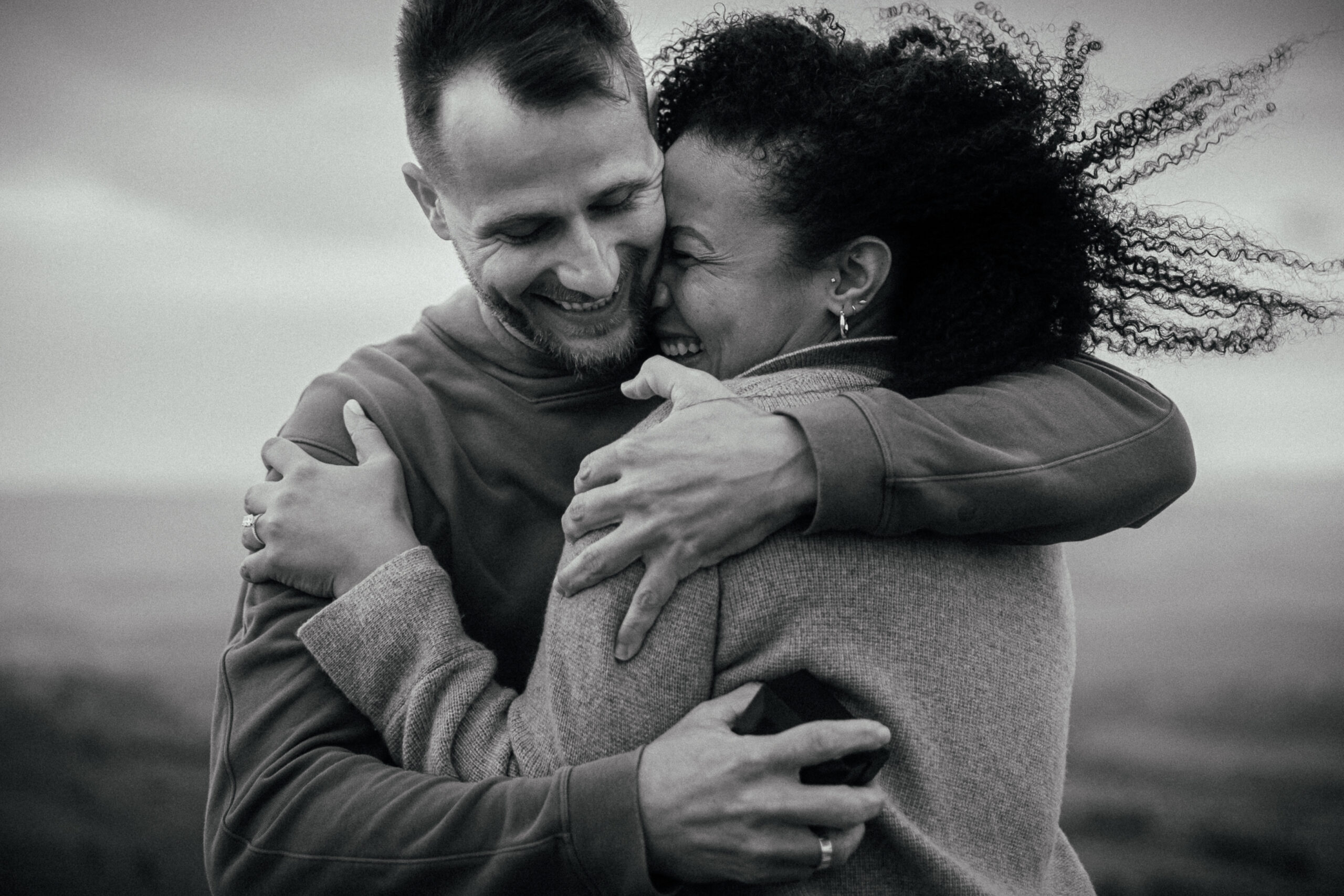 Curbar Edge Proposal Photoshoot in the Derbyshire Peak District
