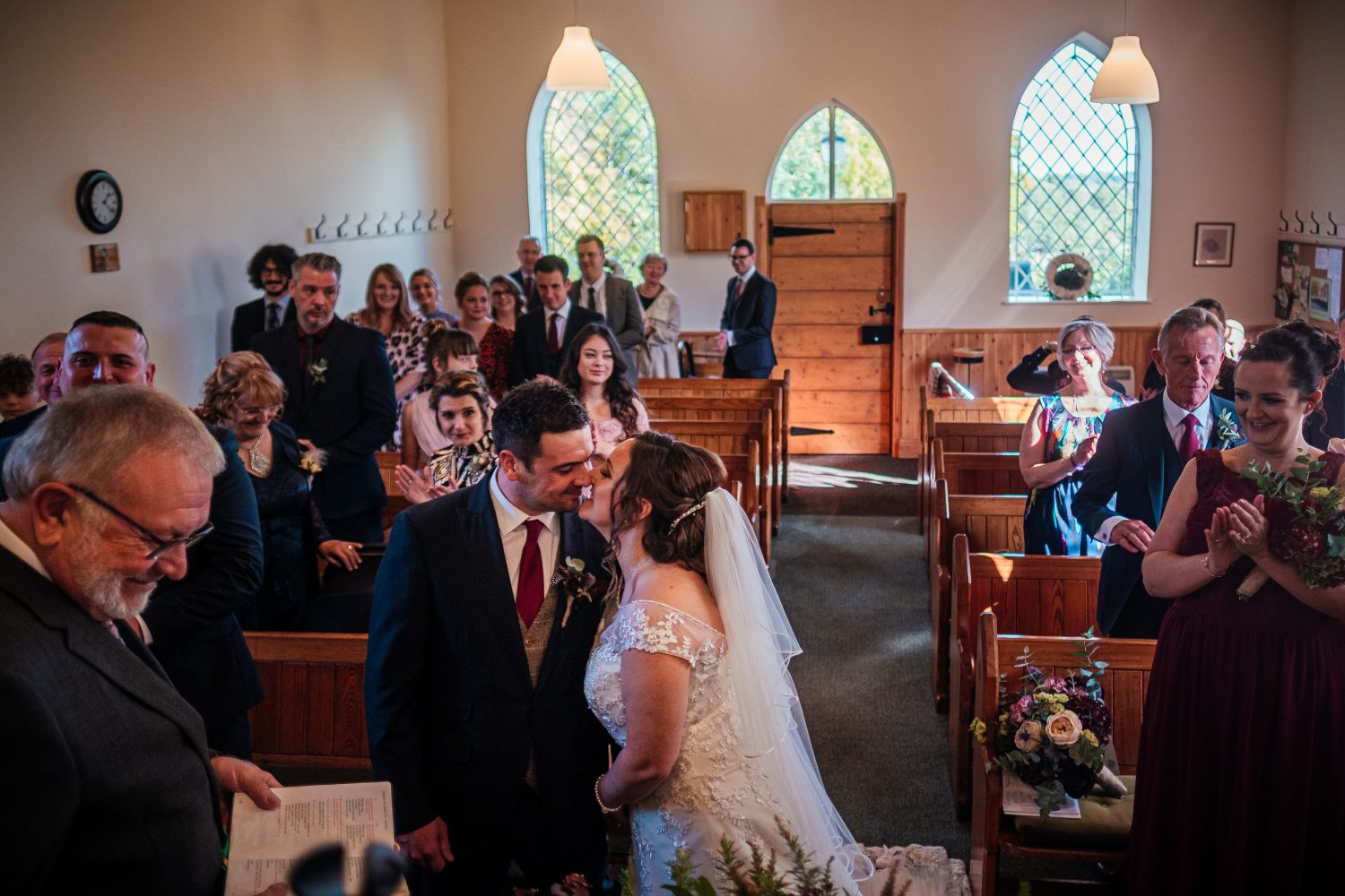 First kiss, wedding at Salem Chapel