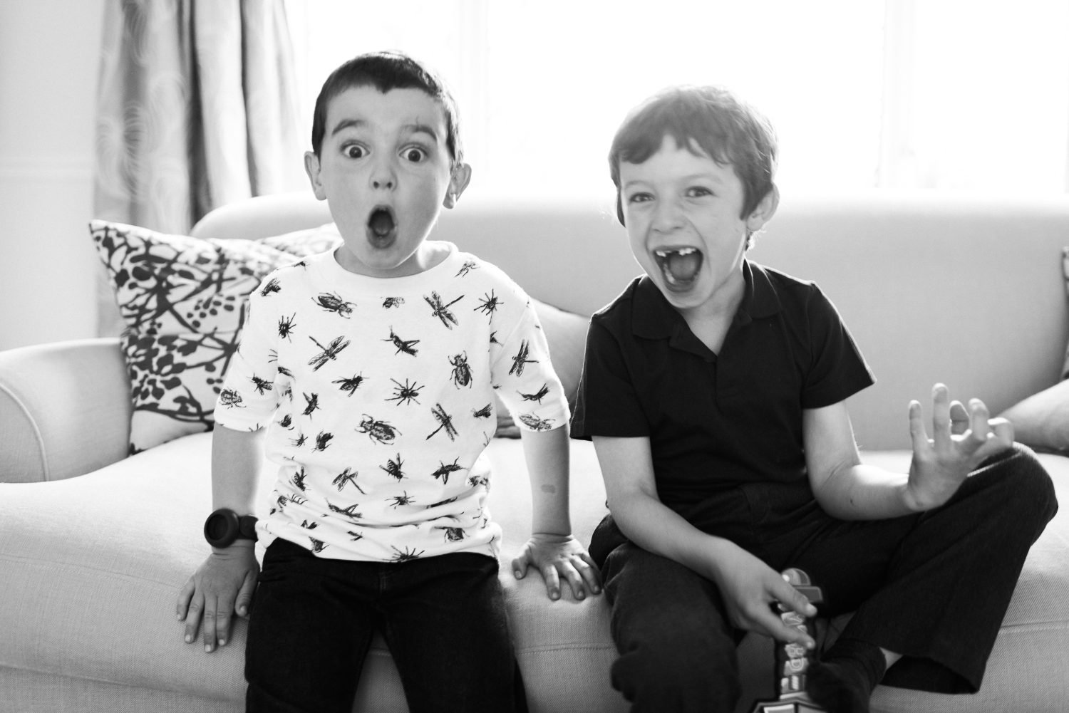10.Boys laughing at home Boys laughing at home
