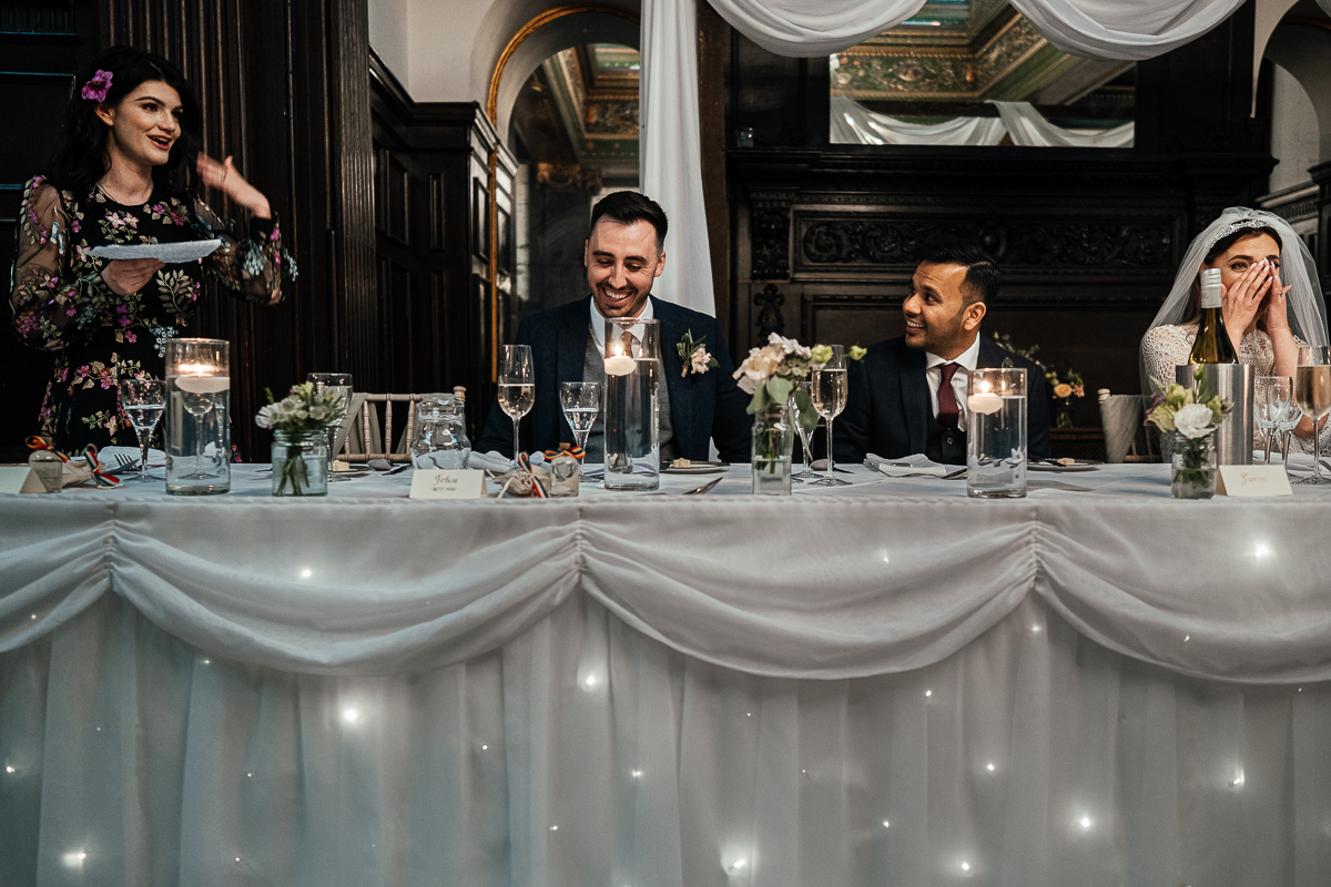 Maid of Honour Delivers Speech To Emotional Bride at Wortley Hall