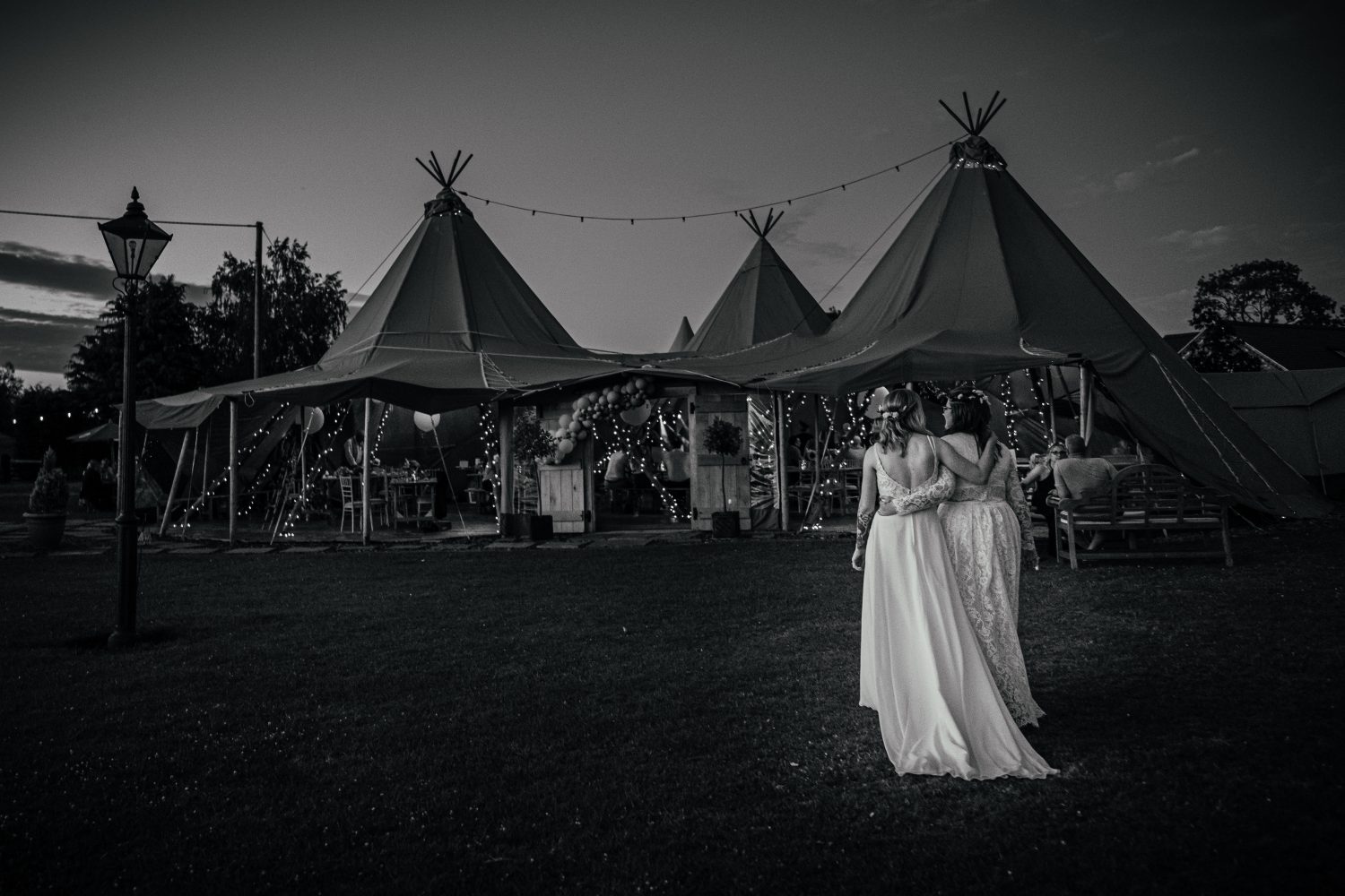 Two Brides Tipi Wedding
