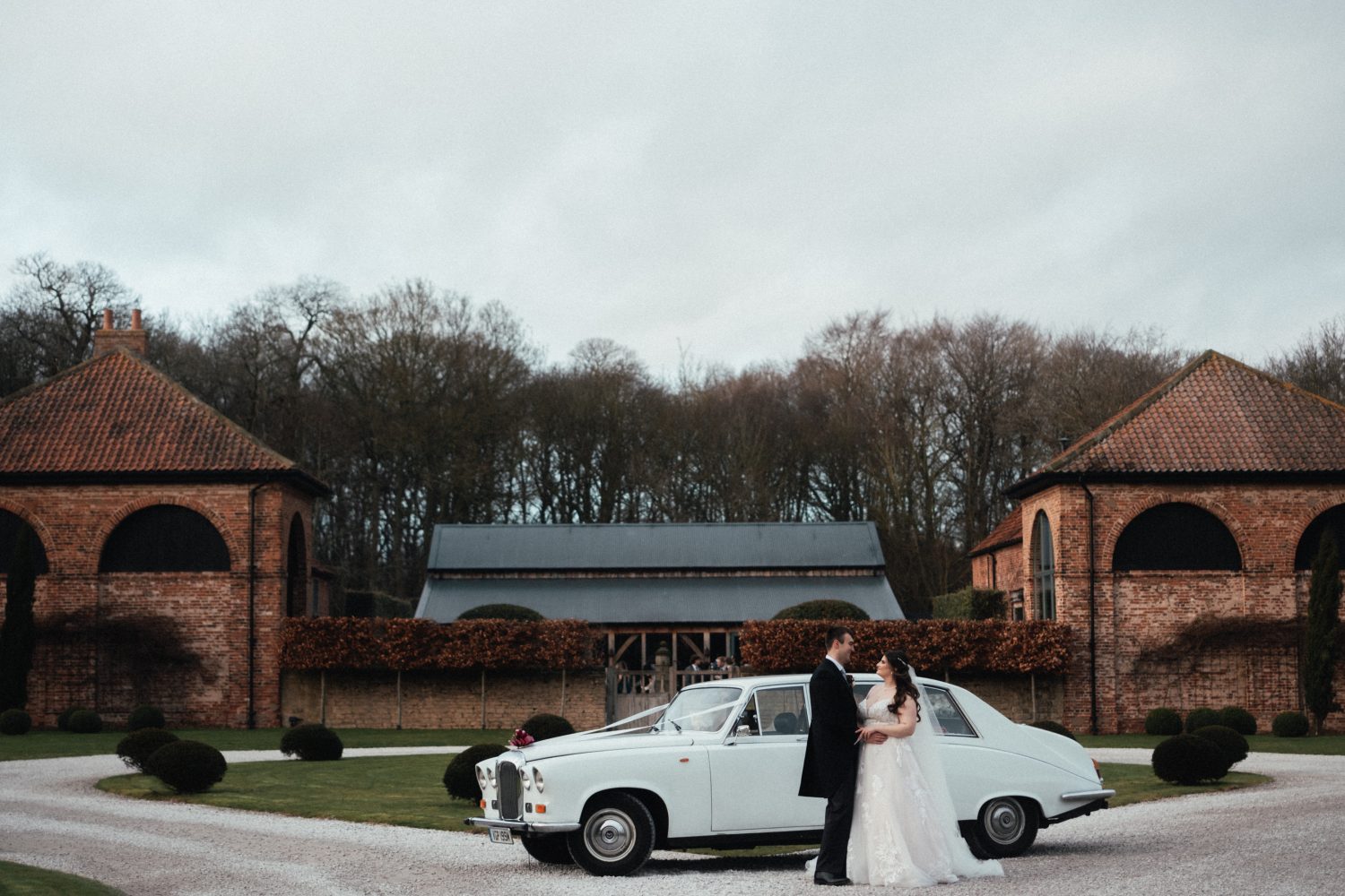 Bride and Groom Portrait Hazel Gap Barn Bride and Groom Outside Hazel Gap Barn