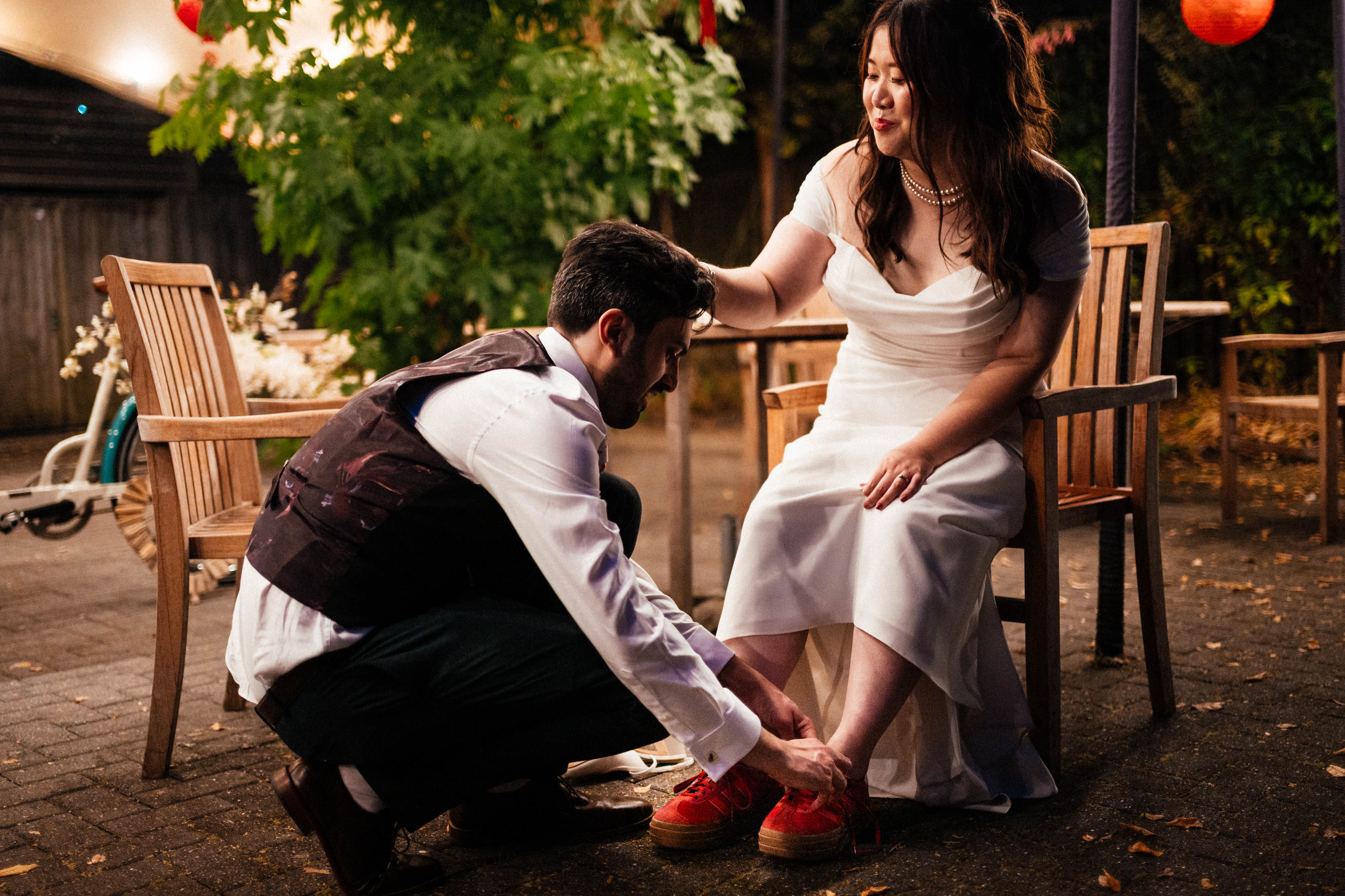 Documentary Wedding Photography Tips 2 Groom Changes Brides Shoes at The Carriage Hall - Documentary Wedding Photography